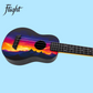 Flight TUSL-EE Sunset Ecklund Travel Soprano Longneck Ukulele with Gig Bag