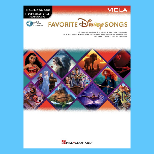 Favorite Disney Songs For Viola - Play Along Book/Ola