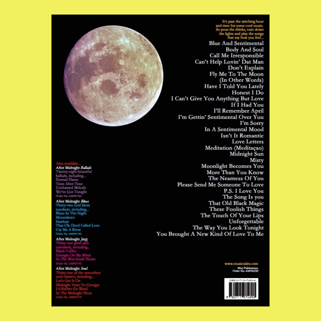 After Midnight - Jazz/Blues Love Songs PVG Book