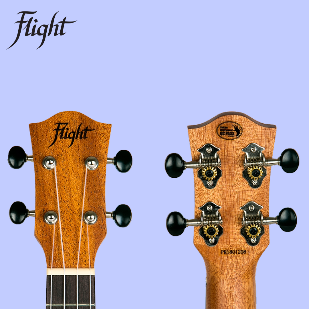 Flight DUS371 Mahogany Soprano Ukulele with Padded Gig Bag