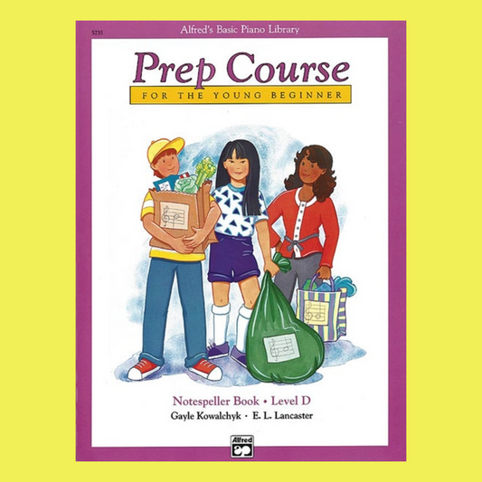 Alfred's Basic Piano Prep Course - Notespeller Level D Book