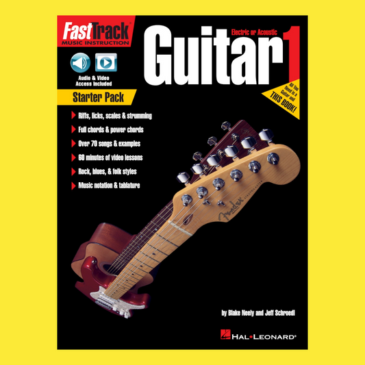 FastTrack Guitar Method 1 - Complete Starter Pack (Book/Olm)