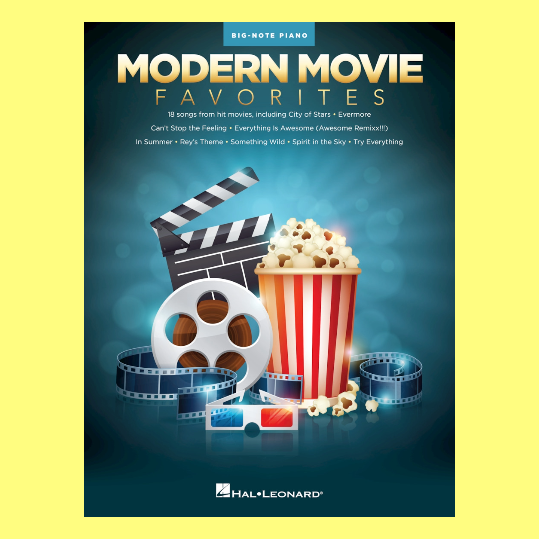 Modern Movie Favorites For Big Note Piano Book