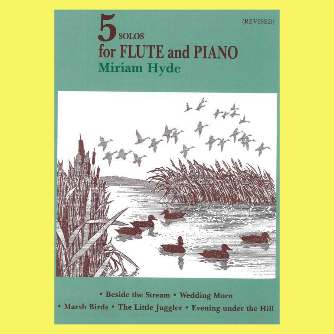 Miriam Hyde - Five Solos For Flute And Piano Book (Revised Edition)