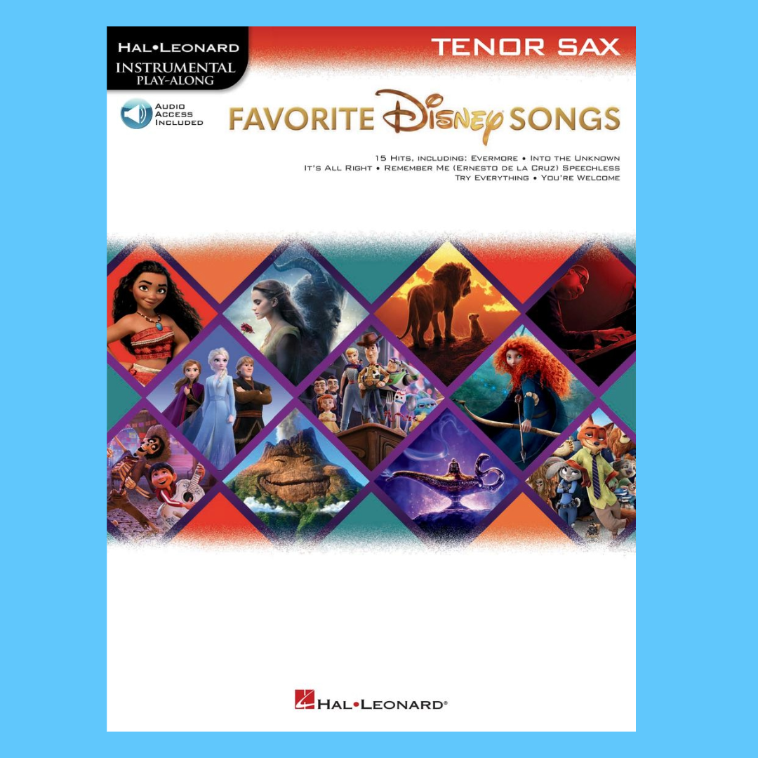 Favorite Disney Songs For Tenor Saxophone Play Along Book/Ola