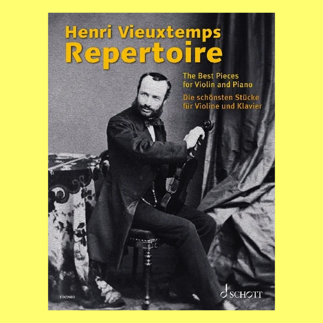 Henri Vieuxtemps Repertoire Best Pieces For Violin with Piano Accompaniment Book