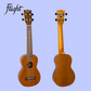 Flight LUS5 Solid Mahogany Concert Scale Long Neck Soprano Ukulele with Padded Gig Bag