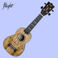 Flight DUD410 QA Quilted Ash Soprano Ukulele with Gig Bag