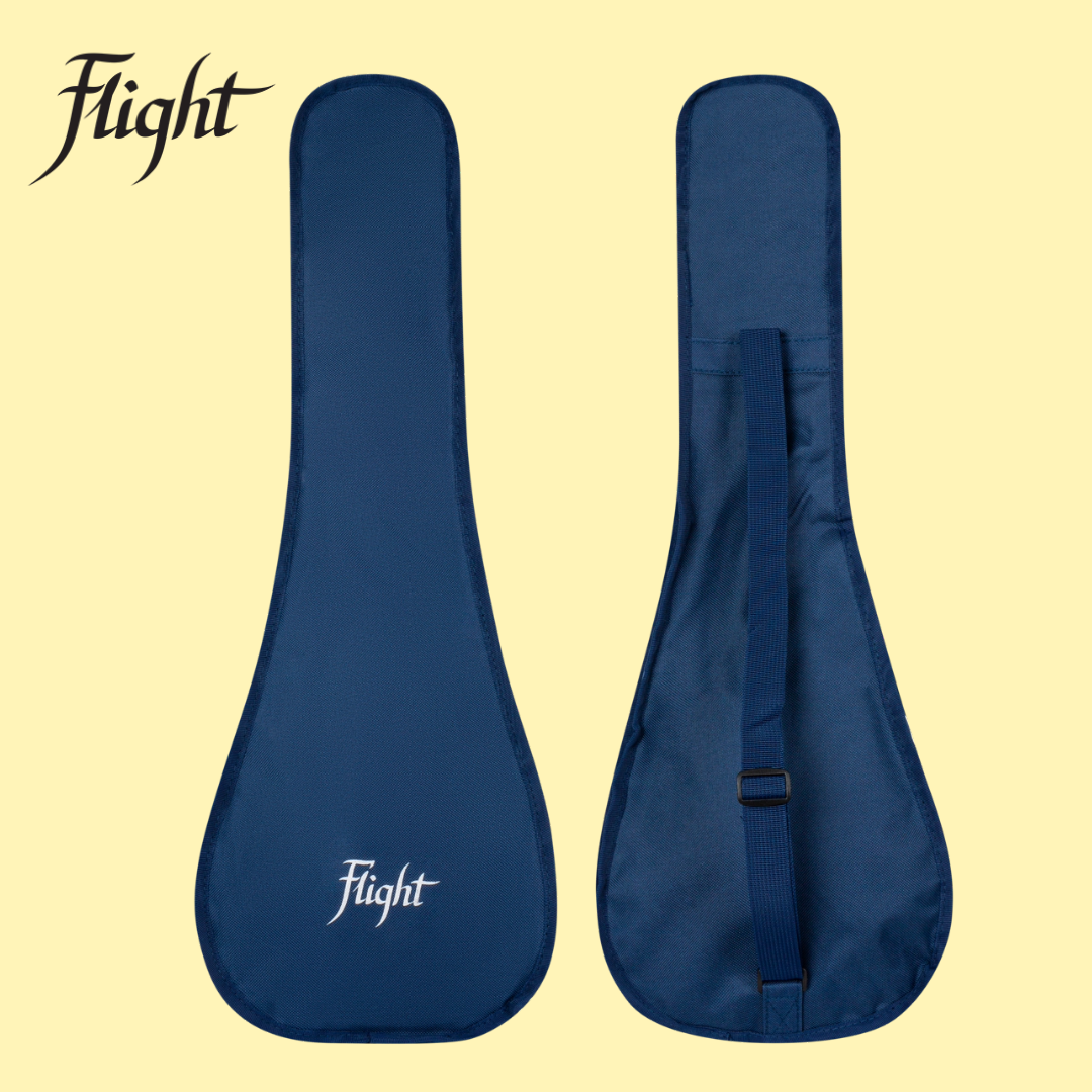 Flight TUC-35 Light Blue Travel Concert Ukulele with Travel Bag