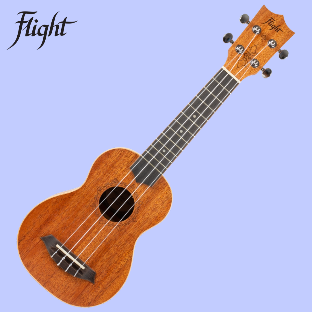 Flight DUS321 Soprano Ukulele Mahogany with Padded Gig Bag