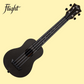 Flight TUSL35 Black Travel Concert Scale Soprano Ukulele with Gig Bag