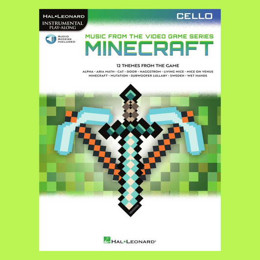 Minecraft Music From The Video Game Series Cello Play Along Book/Ola