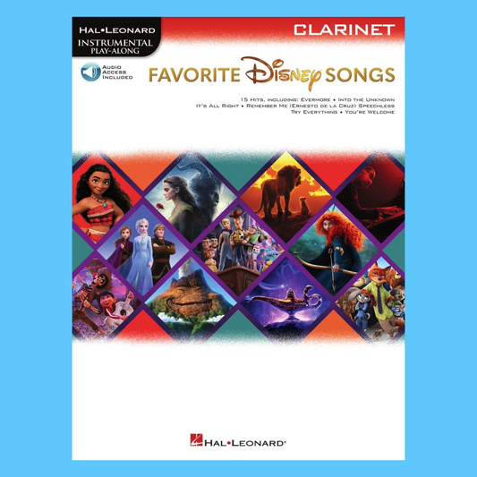 Favorite Disney Songs For Clarinet Play Along Book/Ola