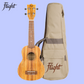 Flight DUS322 Soprano Ukulele Zebrawood with Padded Gig Bag