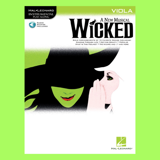 Wicked A New Musical - Viola Play Along Book/Ola