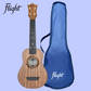 Flight TUS50 ABS Salamander Travel Soprano Ukulele Walnut with Gig Bag