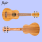 Flight DUS322 Soprano Ukulele Zebrawood with Padded Gig Bag