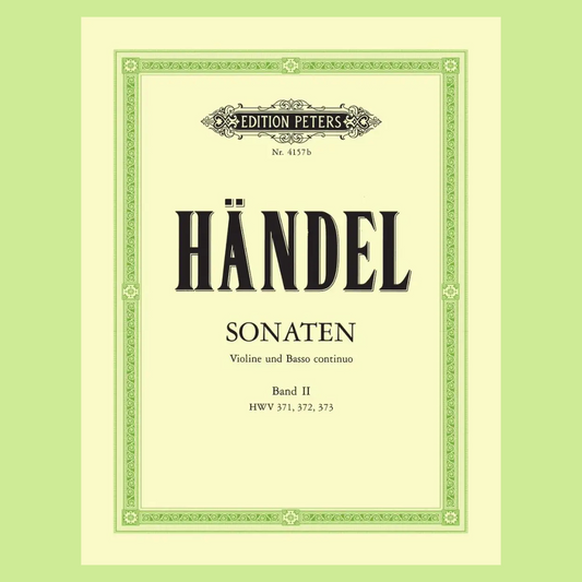 Handel - Sonatas Volume 2 Violin Book with Piano Accompaniment