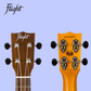 Flight LUS5 Solid Mahogany Concert Scale Long Neck Soprano Ukulele with Padded Gig Bag