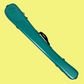 Vivo Teal Green Polycarbonate Double Bass Bow Case (German/French) with Rosin Bag