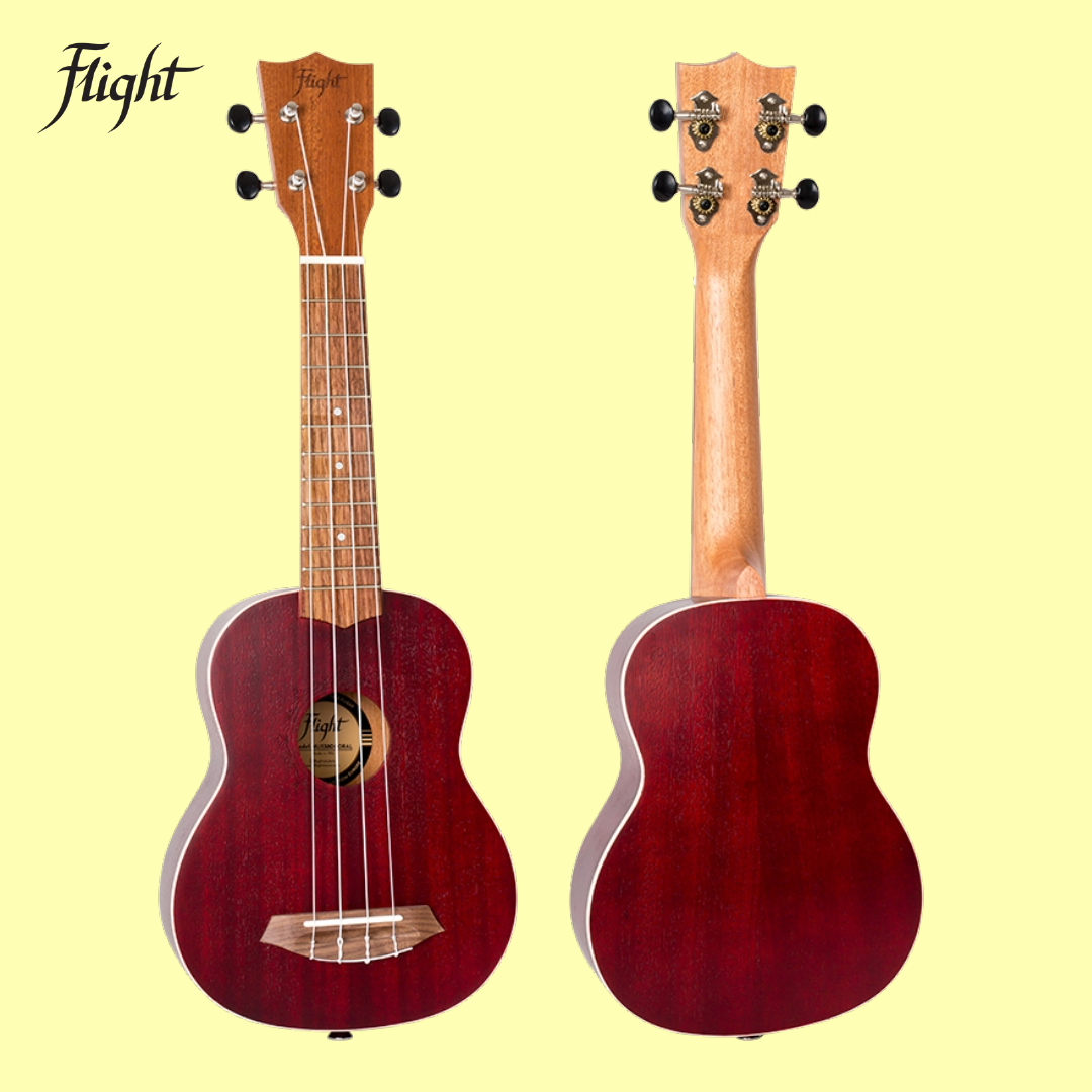 Flight NUS380 Coral Soprano Ukulele with Gig Bag