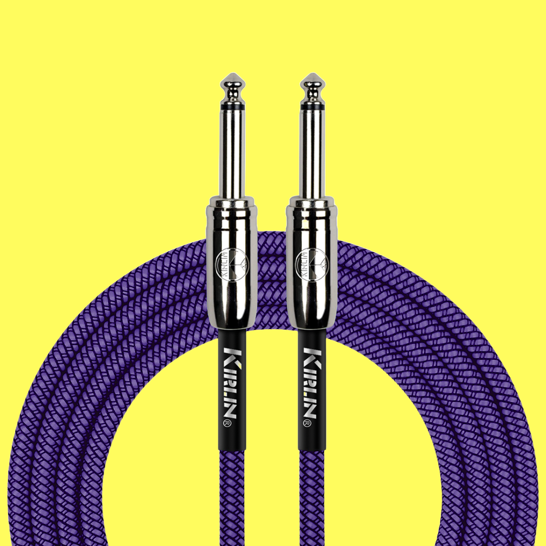 Kirlin 10ft Purple Entry Woven Instrument Cable