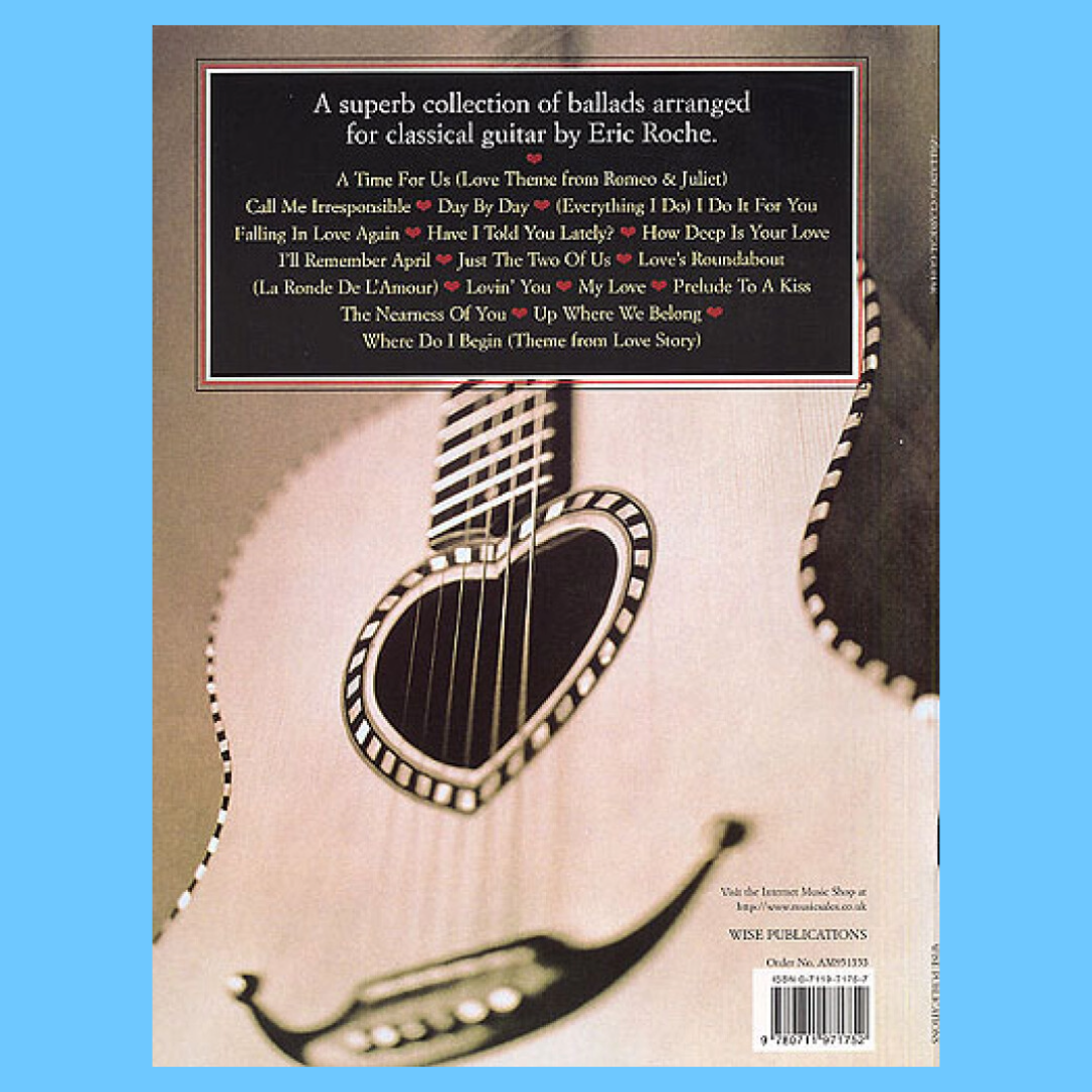 Ballads For Classical Guitar Book