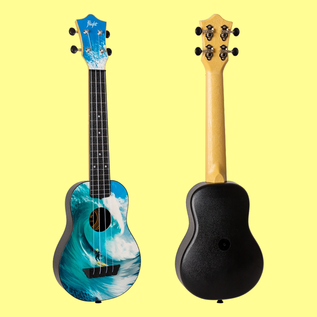 Flight TUSL25 Surf Travel Concert Scale Soprano Ukulele with Travel Bag