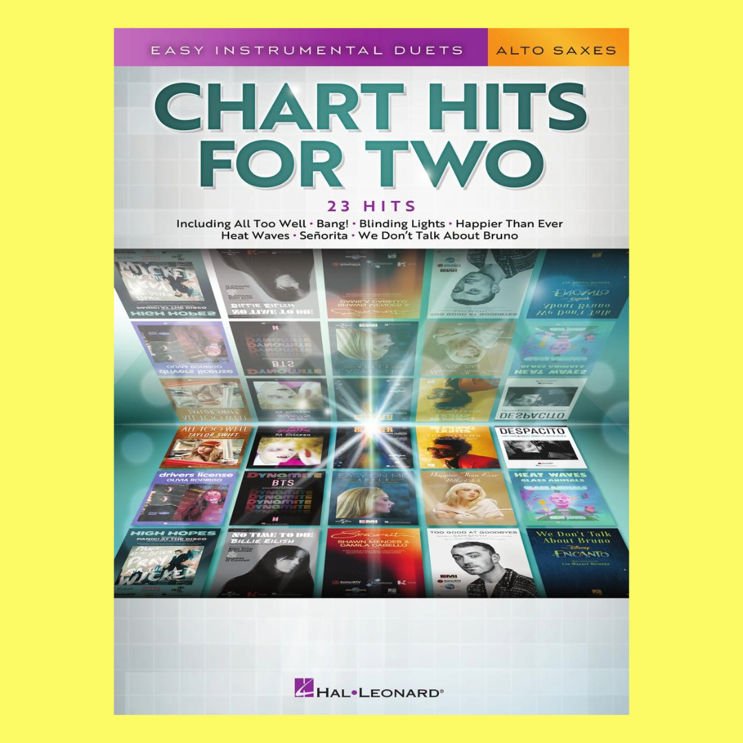 Chart Hits For Two Alto Saxophones Book