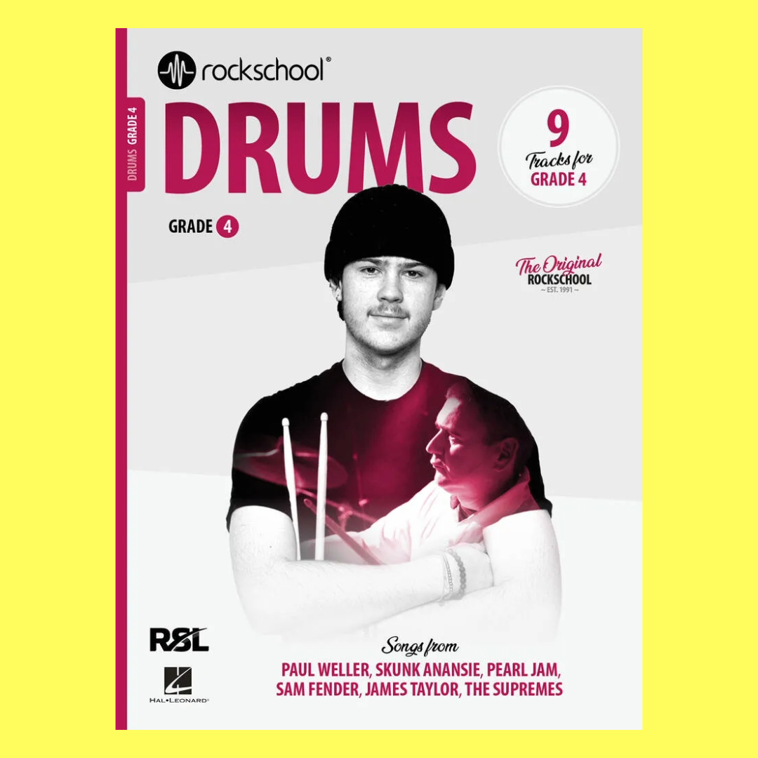 Rockschool Drums Grade 4 Book (2024+) New Edition