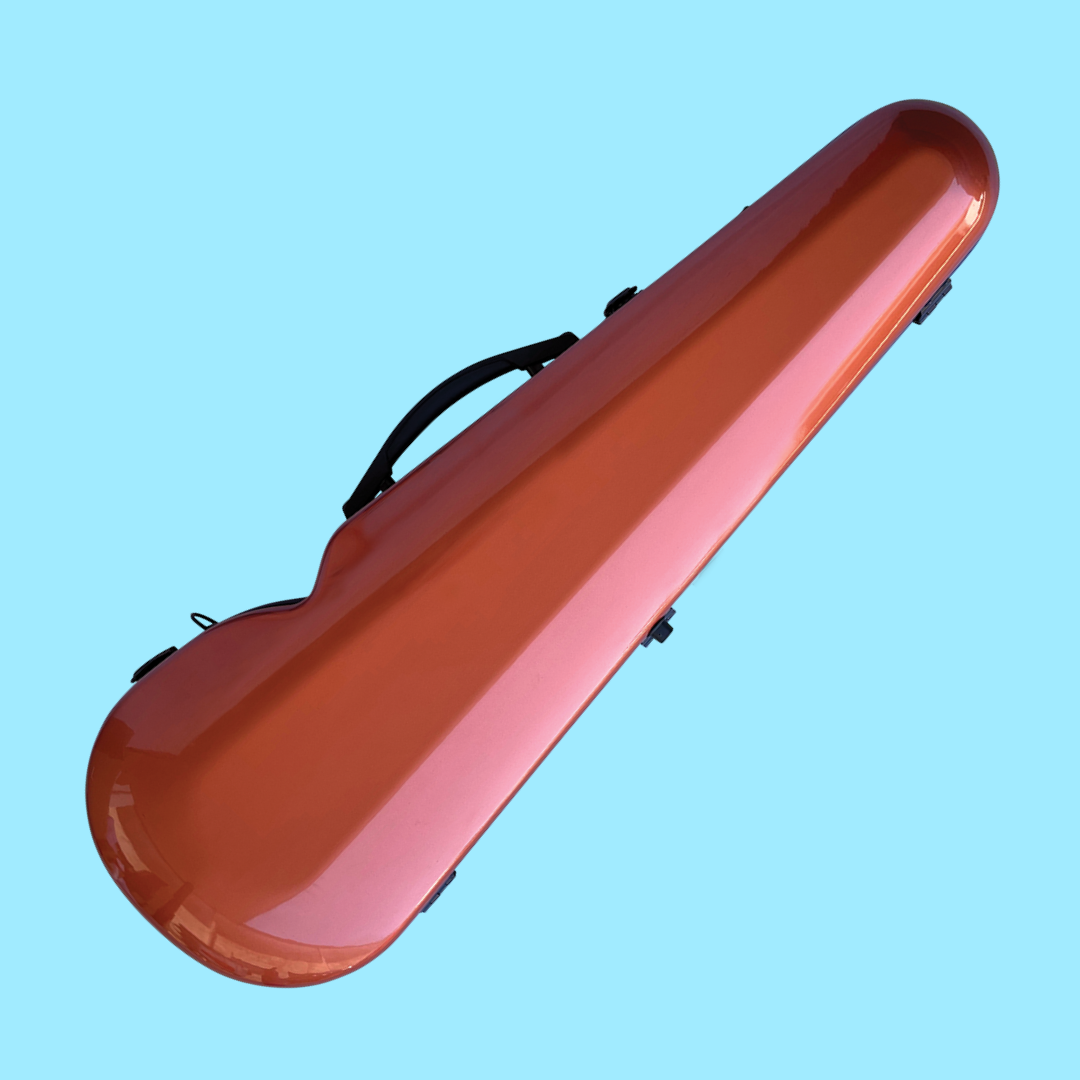 Vivo V203-34CP Polycarbonate Shaped Case to suit 4/4 Violin / 14" Viola - Copper