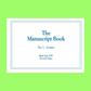 The Manuscript Book 1  - 6 Staves with Recycled Paper (32 pages)