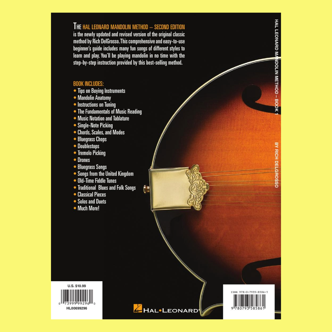 Hal Leonard Mandolin Method - Book 1 (2nd Edition) Book/Ola