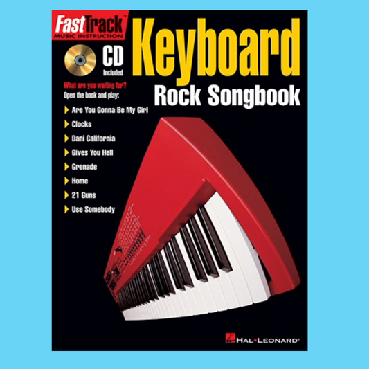 FastTrack Keyboard - Rock Songbook with Book and Cd