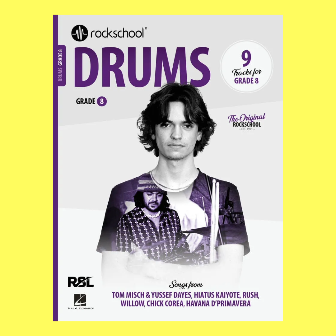 Rockschool Drums Grade 8 Book (2024+) New Edition