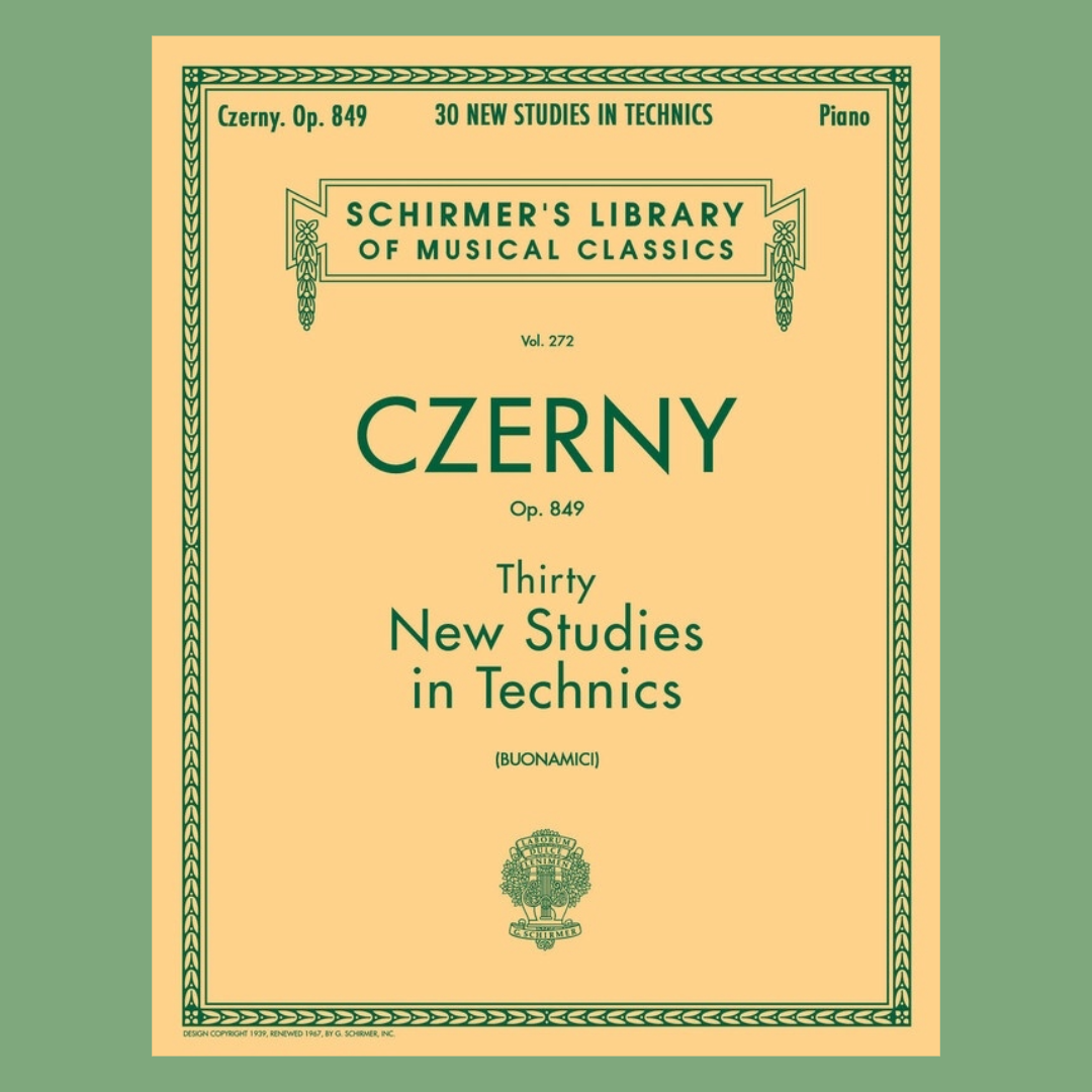 Carl Czerny - 30 New Studies in Technics Op. 849 Piano Book