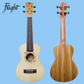 Flight DUC325 Concert Ukulele Spruce/Zebrawood with Padded Gig Bag