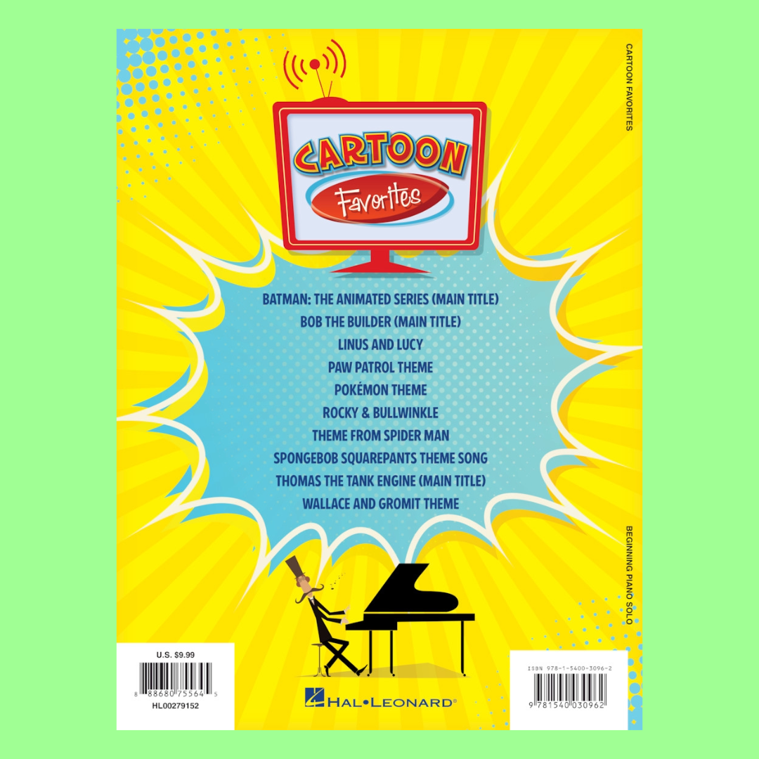 Cartoon Favorites Beginning Piano Solo Book