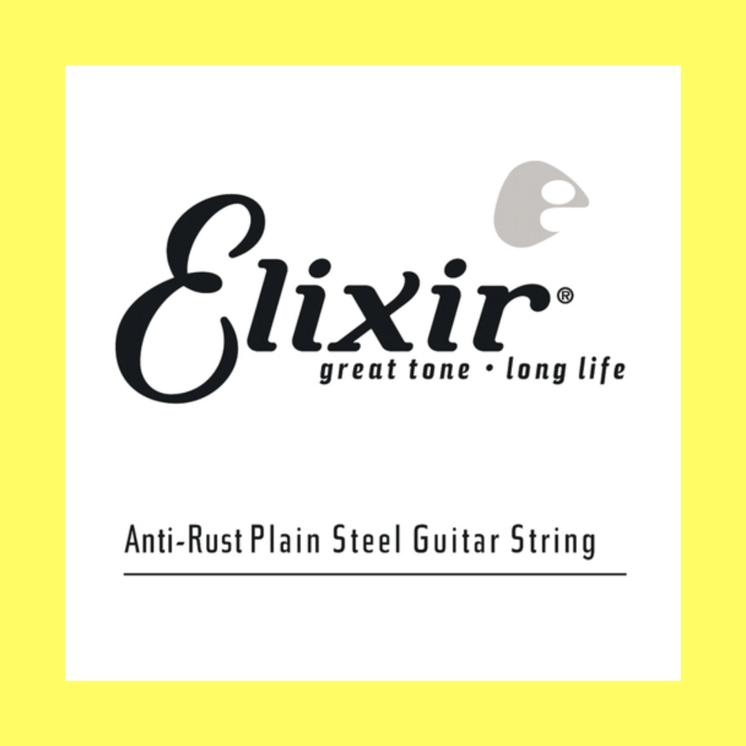 Elixir 13011 Anti-Rust Plain Steel Guitar Single String - Gauge 0.011