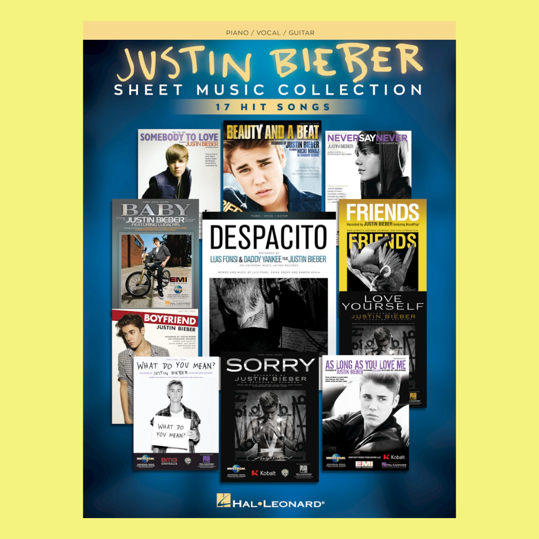 Justin Bieber - Sheet Music Collection PVG Songbook