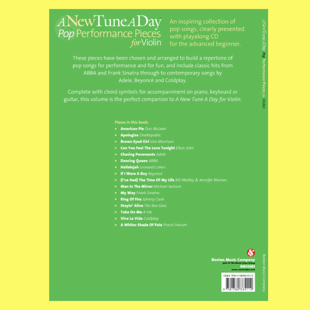 A New Tune A Day - Violin Pop Performance Pieces (Book/Cd)