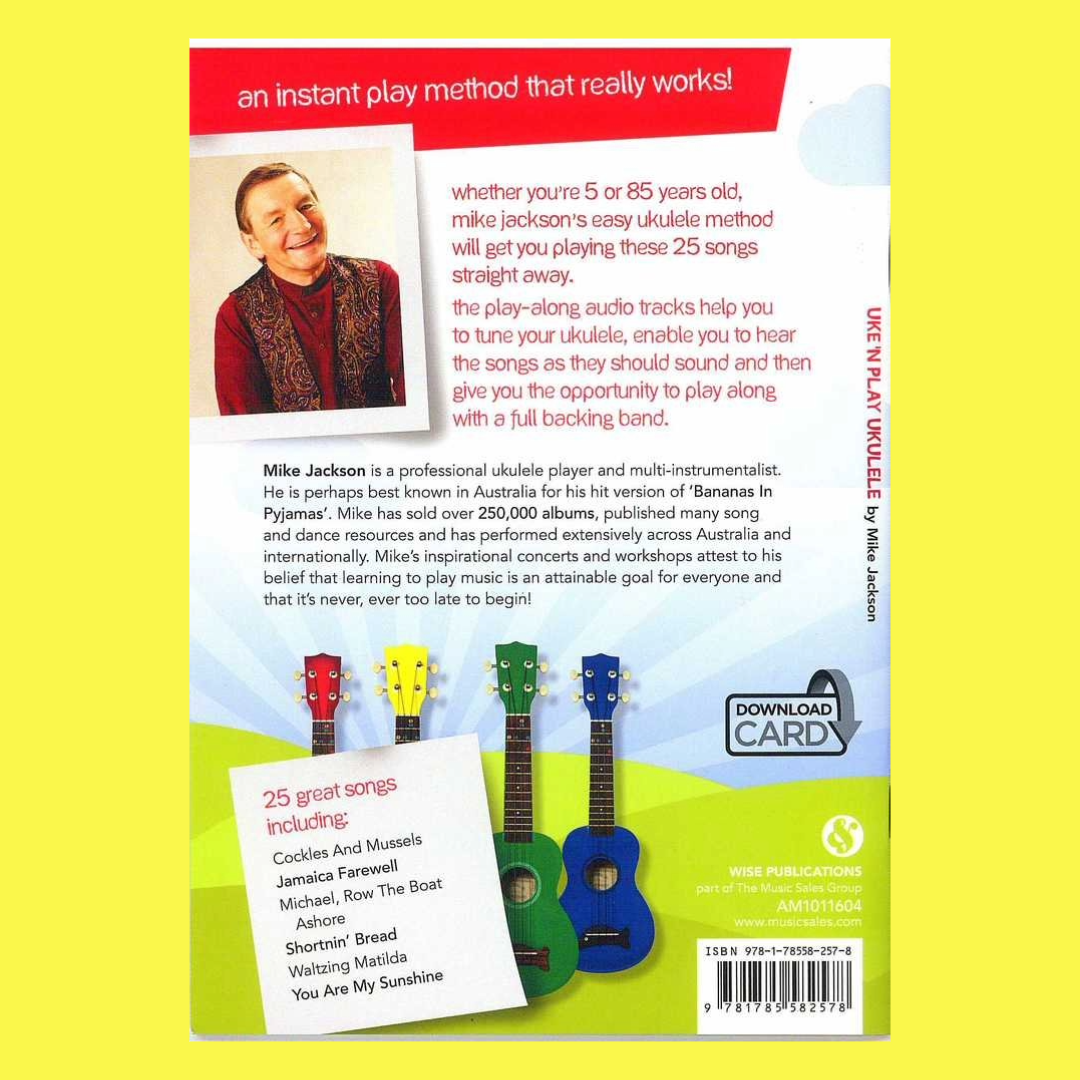 Uke n Play Ukulele - Book/Ola (25 Songs)