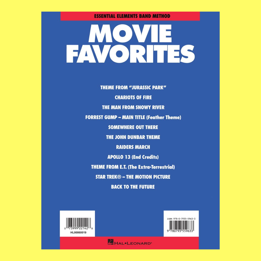 Essential Elements Movie Favorites - Baritone Bass Clef Book