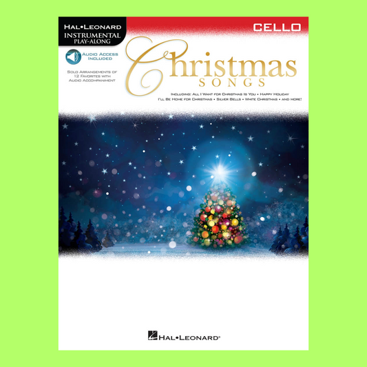 Christmas Songs For Cello Play Along Book/Ola