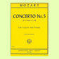 Mozart - Concerto No 5 A Major K 219 for Violin with Piano Accompaniment