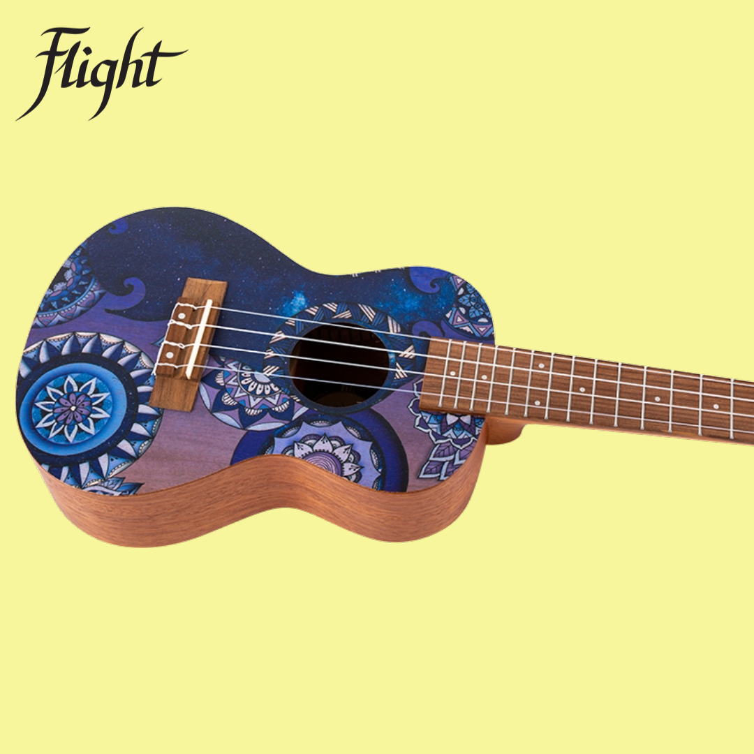 Flight AUC33 Stardust Concert Ukulele with Padded Gig Bag