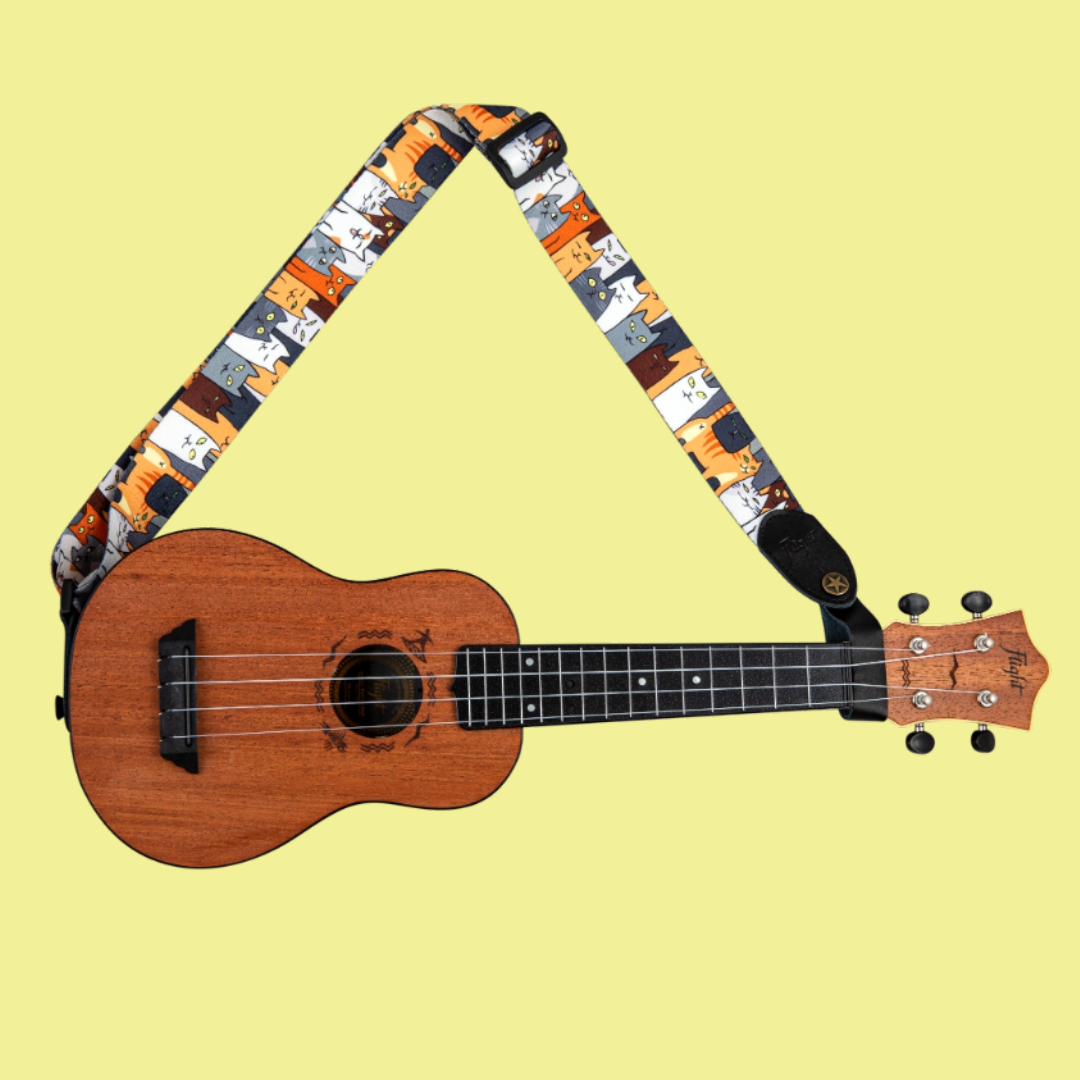 Flight S35 - Cats Polyester Ukulele Strap