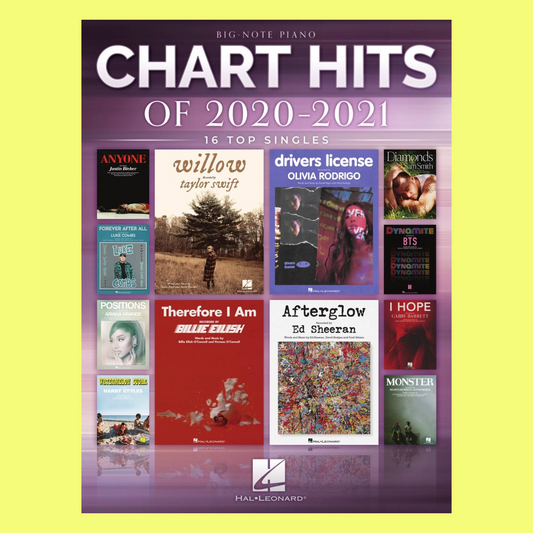 Chart Hits Of 2020-2021  - Big Note Piano Songbook