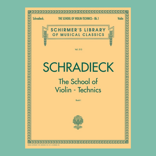 Schradieck - School of Violin Technics Book 1