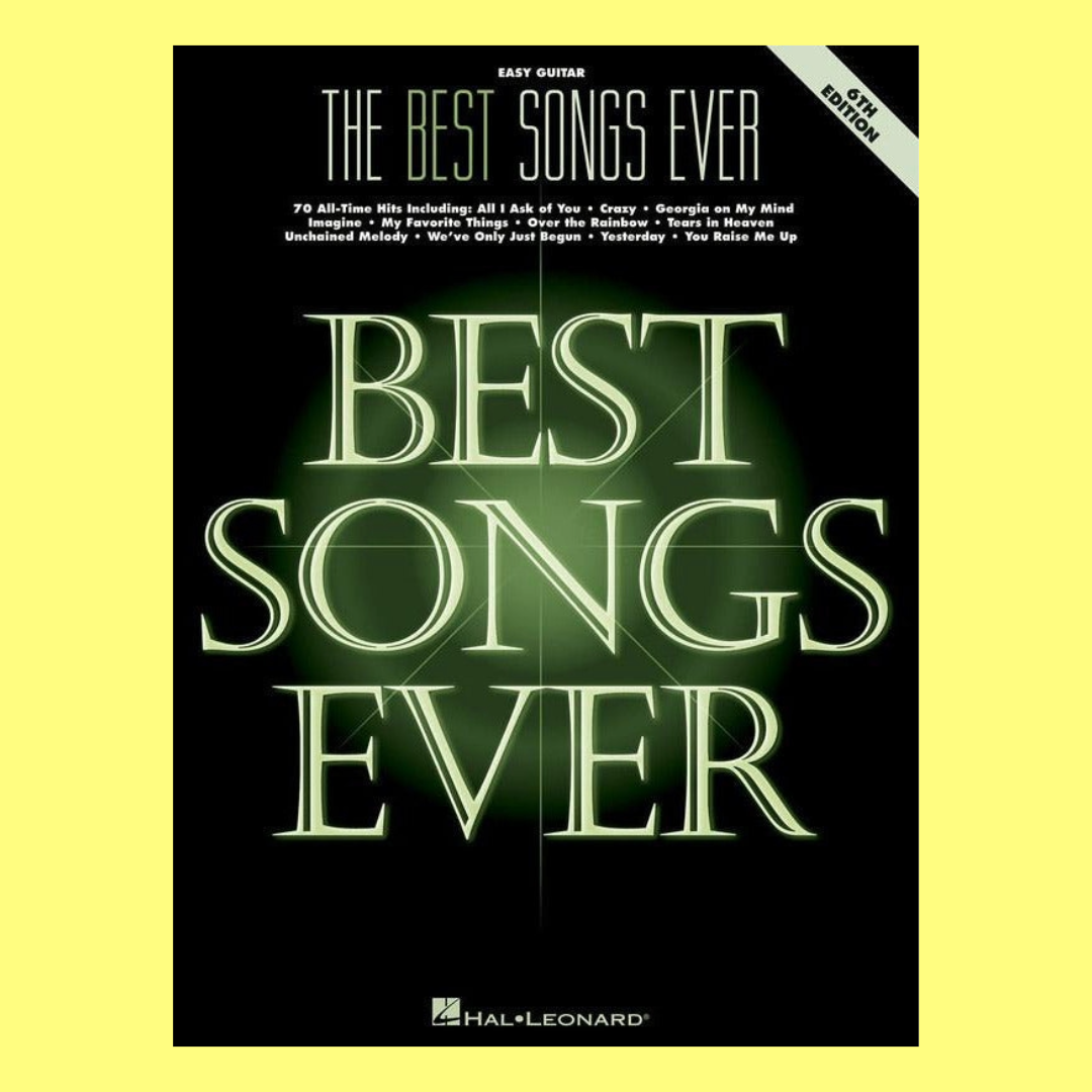 The Best Songs Ever Easy Guitar 6th Edition Book